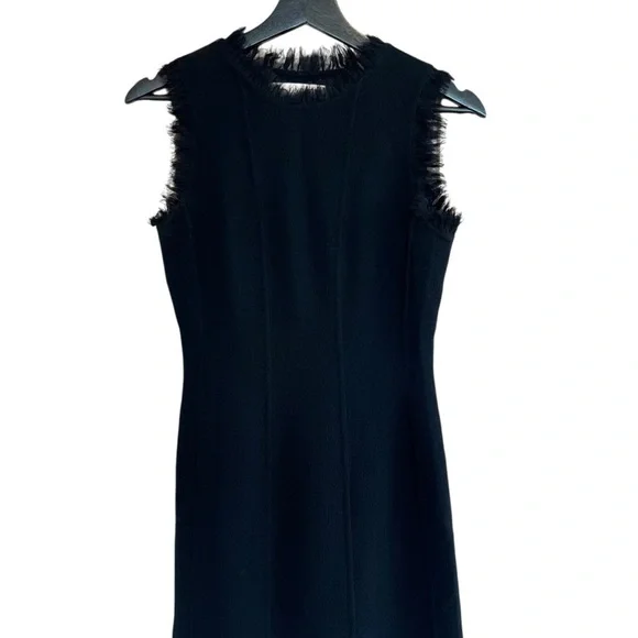 black boat neck midi dress 2001 Oscar de la Renta Black Silk Strapless Hourglass Trained Gown